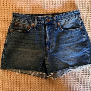 Madewell Relaxed Denim High-Rise Shorts - Size 25